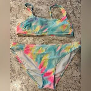 Xhilaration Neon Swim Bikini Large Top XL Bottoms
